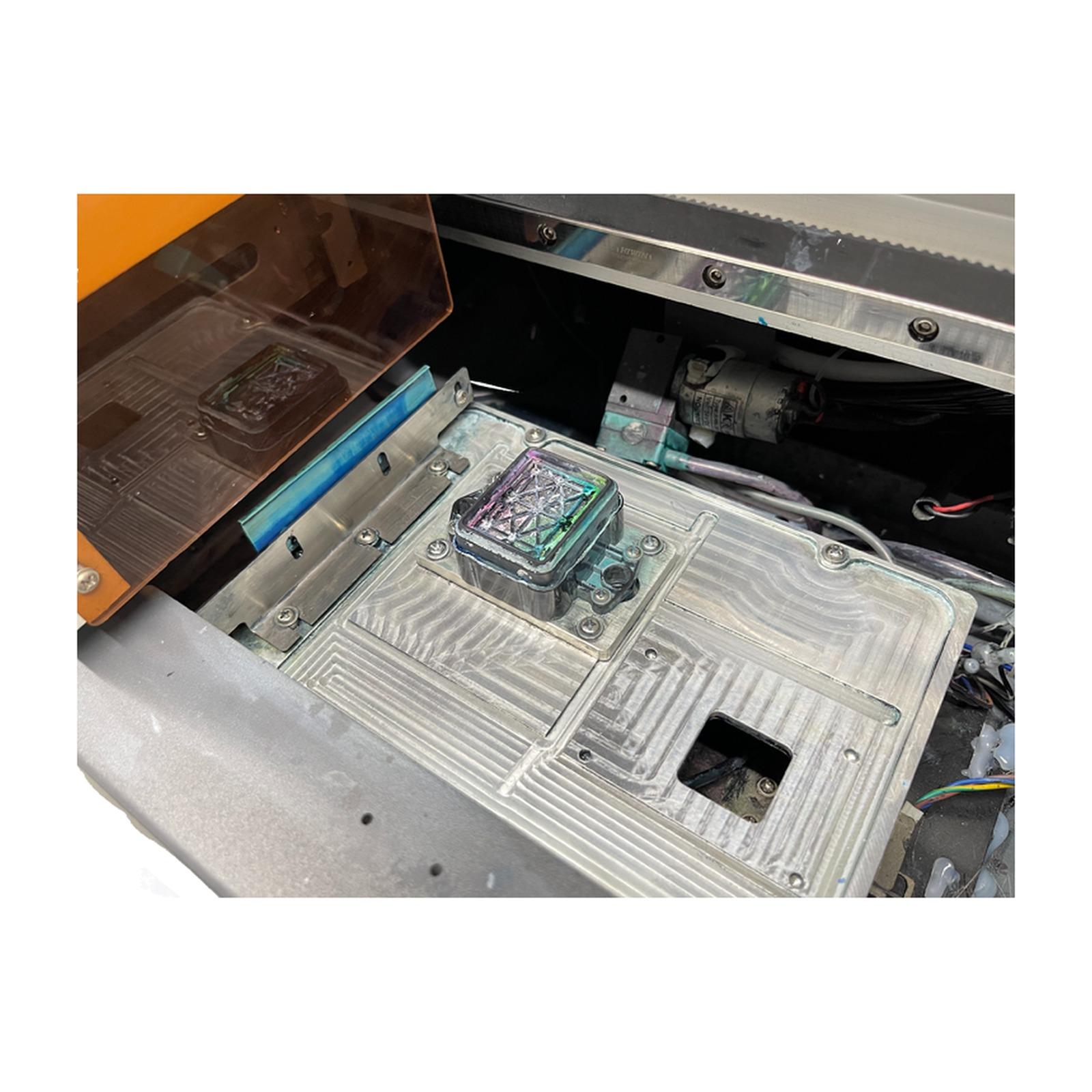 Print bed, vacuum zones